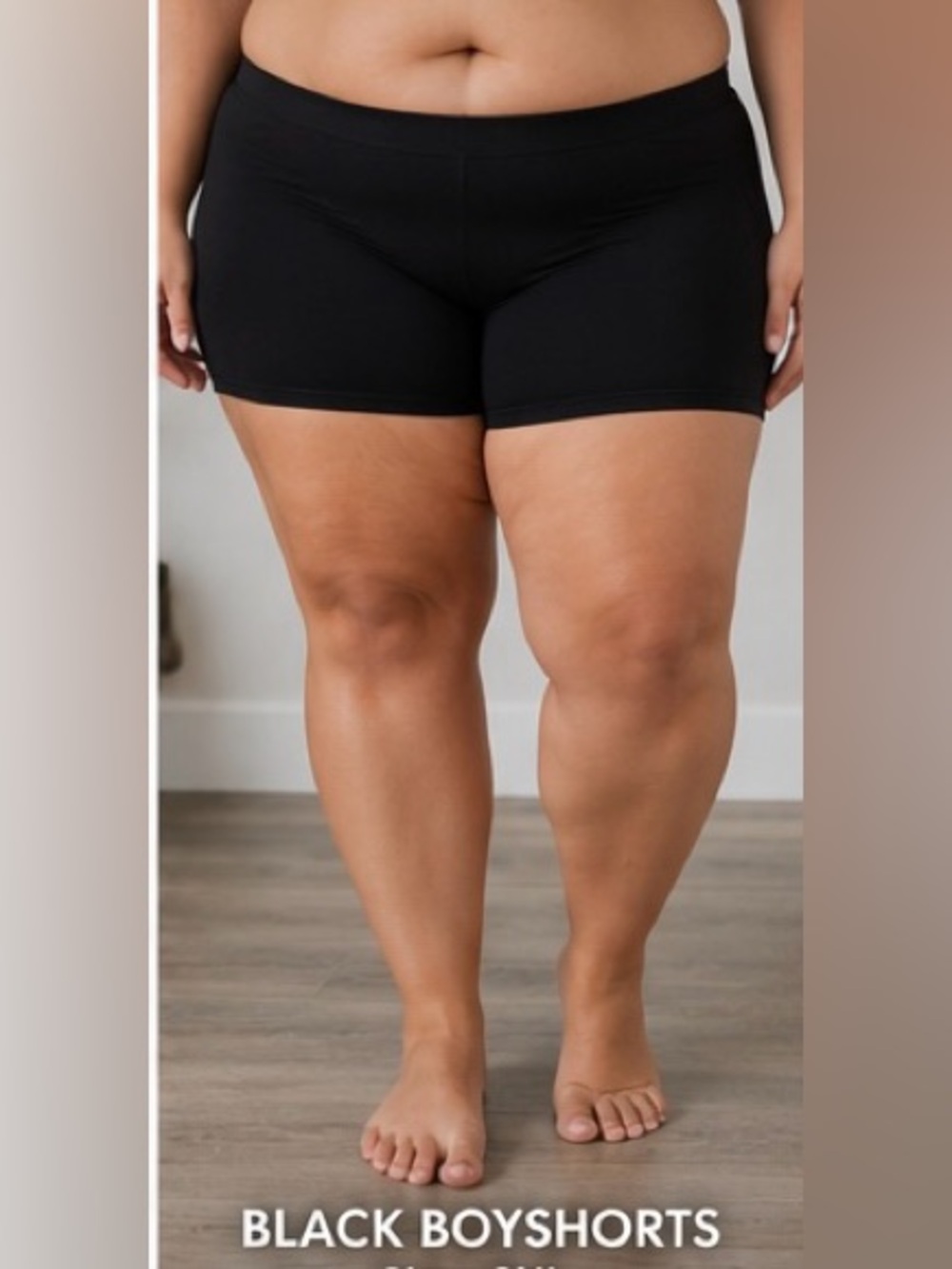 Penningtons Black Seamless Boyshorts - Smooth Stretch Fit